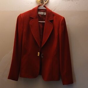 Calvin Klein Red Tailored Blazer